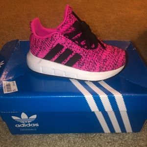 Hot pink toddler adidas